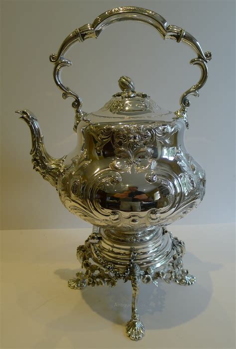 Antiques Atlas - Antique English Spirit Kettle By Martin Hall C1880 ...