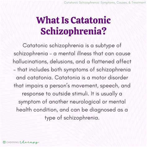 What is Catatonic Schizophrenia?