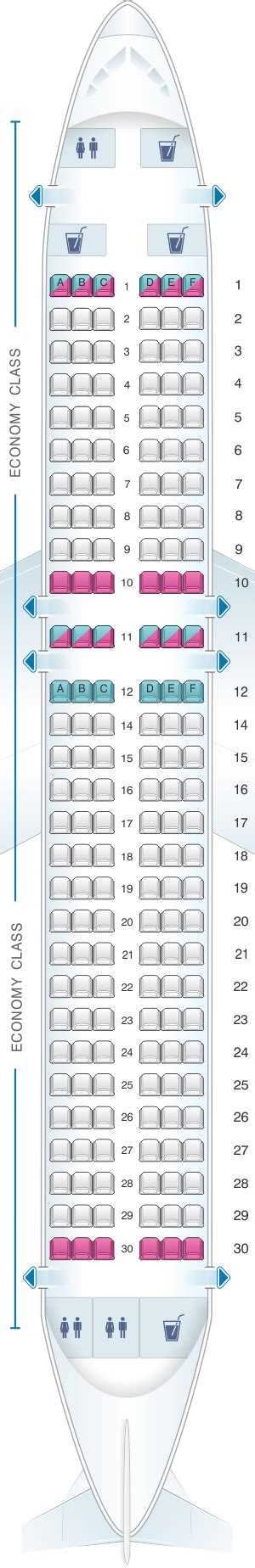 Seat Map Scandinavian Airlines (SAS) Airbus A320neo | SeatMaestro