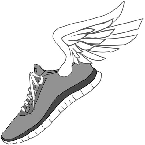 Running Shoes Drawing | Free download on ClipArtMag