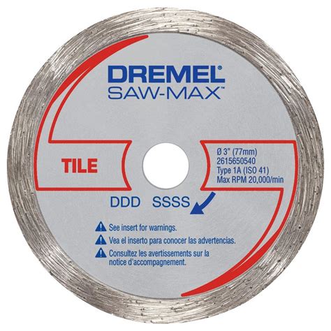 Dremel Saw-Max 3 in. Diamond Tile Wheel-SM540 - The Home Depot