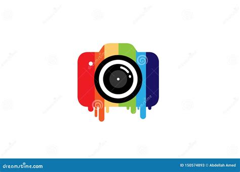 Colorful Camera Phothograp Logo Cartoon Vector | CartoonDealer.com #123087171