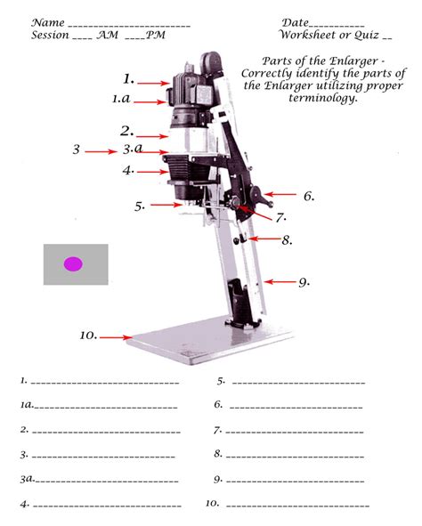 The Enlarger Diagram | Quizlet