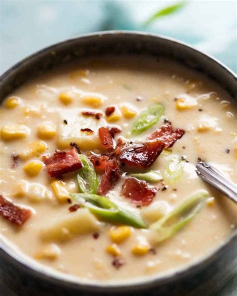 EMERGENCY Corn Chowder Soup - Easy Soup recipe! | RecipeTin Eats