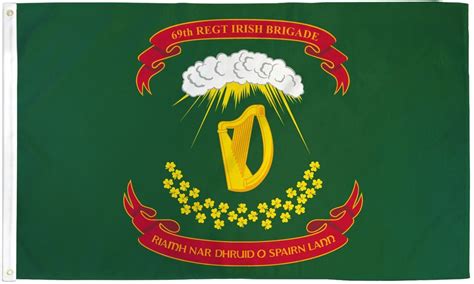 Irish Brigade Flag 3x5 ft 69th Regiment Infantry Civil War New York | eBay