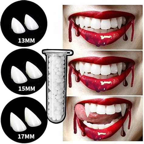 Amazon.com: Zriklampolis 6 Pairs of Halloween Vampire Teeth, White ...