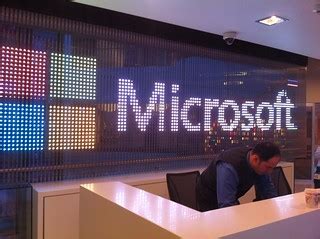 Microsoft logo | As seen at Microsoft Turkey office. | Jon Russell | Flickr