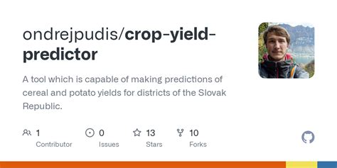 GitHub - ondrejpudis/crop-yield-predictor: A tool which is capable of making predictions of ...