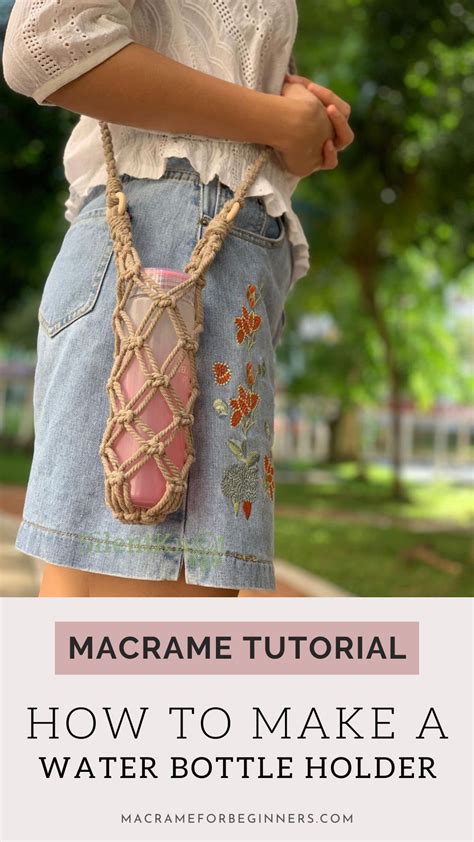 4x Easy DIY Macrame Water Bottle Holder Tutorials by SilentKnot | Macrame for Beginners