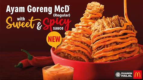 McDonald's Ayam Goreng McD Spicy or Regular Fast food menu, Low carb recipes dessert, Wings menu