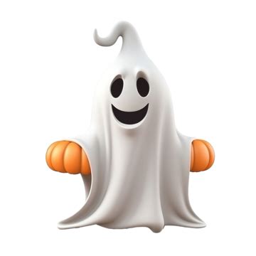 Cute Cartoon 3d Halloween Ghost With Witch Hat Halloween Concept Vector Illustration, Halloween ...
