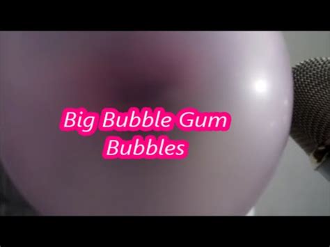 Bubble Gum 3D ASMR Blowing Bubbles - YouTube