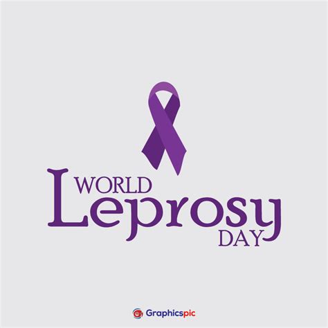 Vector illustration on the theme of World Leprosy Day typography poster ...