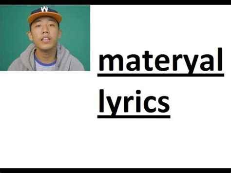 SHANTIDOPE : MATERYAL LYRICS - YouTube