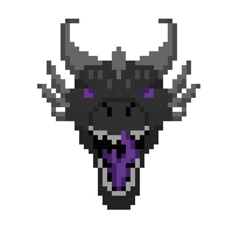 I drew this Ender dragon pixel art, what should I put as the background? : r/Minecraft