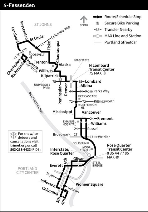 Portland Bus Route Map - Loree Ranique