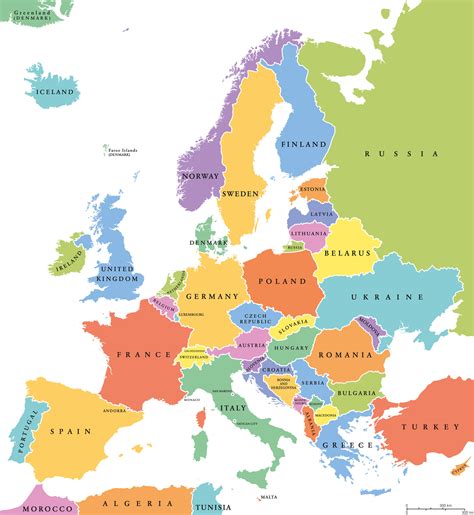 European Continent/Map of Europe | Mappr