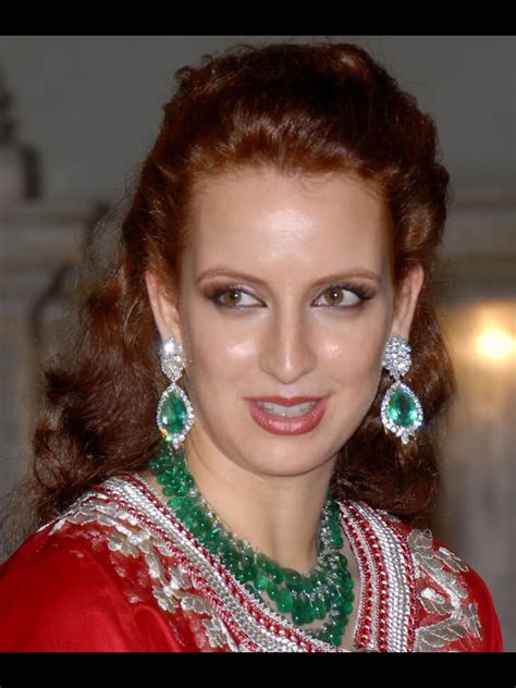 Princess Lalla Salma, wife of the King of Morocco. wearing her Emerald Suite. Amazing with her ...