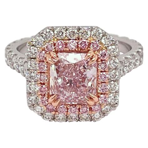 Rare Fancy Intense Pink Diamond Ring at 1stDibs | rare pink diamond ring