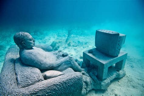 Cancun underwater museum | Underwater sculpture, Statue, Sculpture