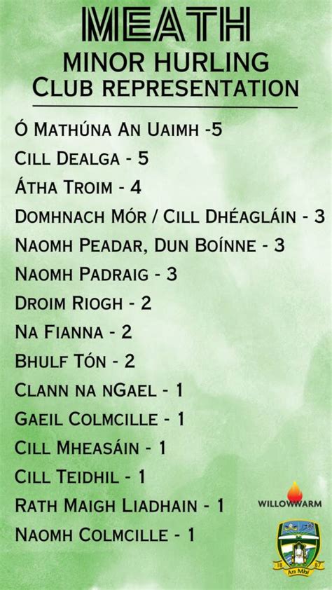 2024 Minor Hurling Panel Unveiled - Meath G.A.A.