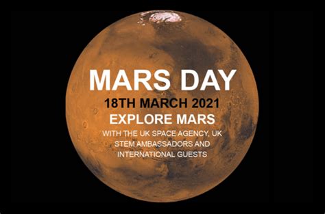 18 March: Mars Day Virtual Event! | All About STEMAll About STEM