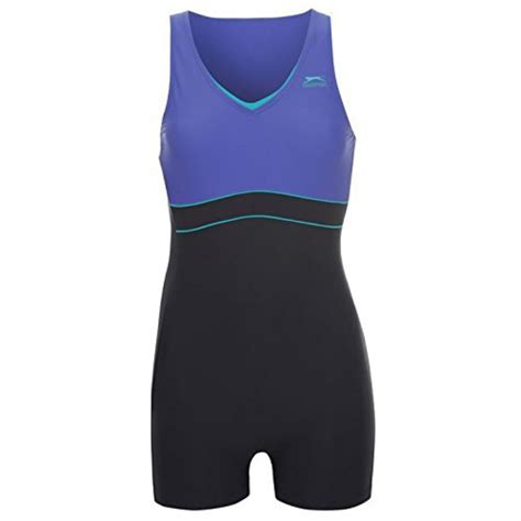 Slazenger Womens Boyleg Swimsuit Swimwear Beachwear Ladies One Piece | eBay