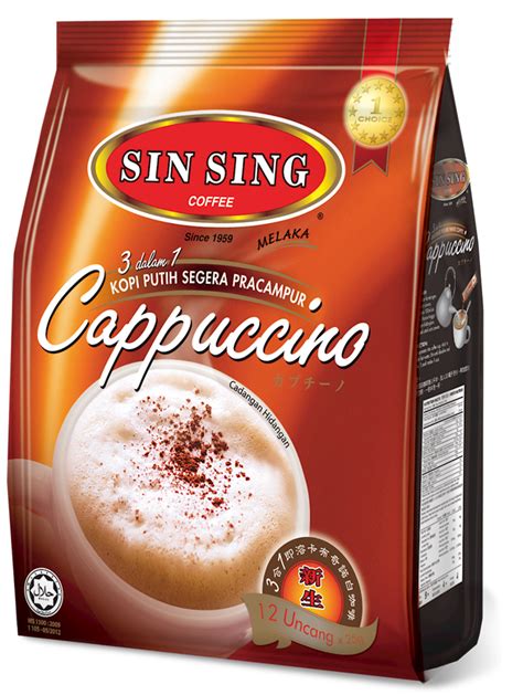 Sin Sing Cappuccino White Coffee 3 In 1, Sin Sing Coffee, Selangor, Malaysia - Mighty MFF ...