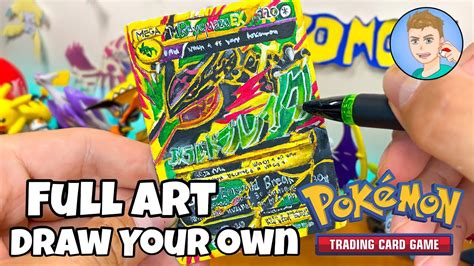 How to Draw Your Own FULL ART Pokémon Cards! - YouTube