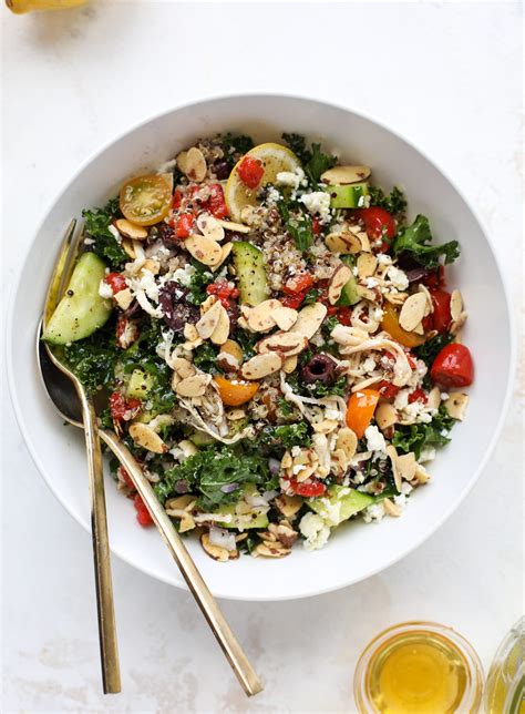 Mediterranean Kale Salad with Quinoa - Panera Modern Greek Salad