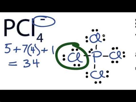 PCl4- Lewis Structure - How to Draw the Lewis Structure for PCl4 - - YouTube