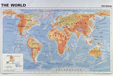 Physical Geography Map Of The World