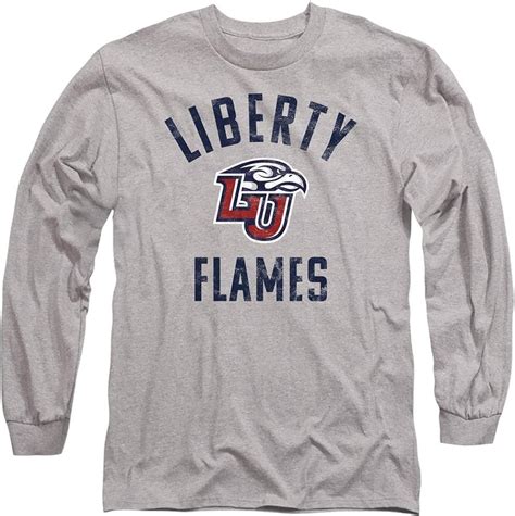 Amazon.com: Liberty University Official Flames Logo Unisex Adult Long-Sleeve T Shirt: Clothing