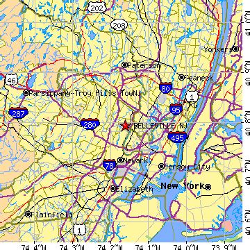 Belleville, New Jersey (NJ) ~ population data, races, housing & economy