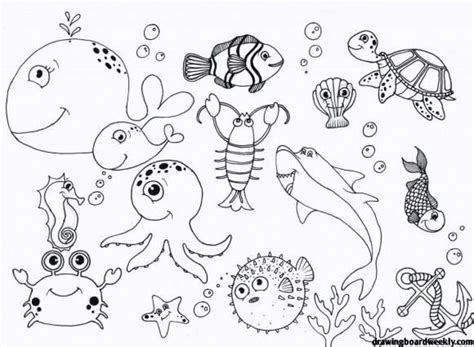 Under the Sea Coloring Pages for Kids