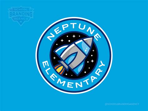 Neptune Elementary School Logo Design by School Branding Agency on Dribbble