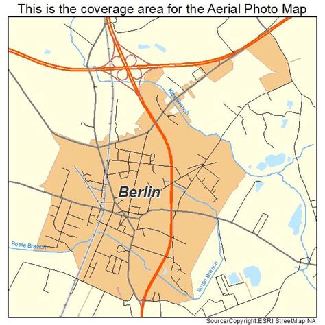 Aerial Photography Map of Berlin, MD Maryland