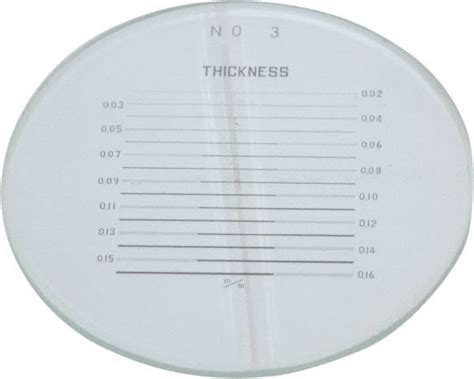 SPI - 1 Inch Diameter, Optical Comparator Chart and Reticle - 06555031 - MSC Industrial Supply