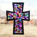 Stained Glass Cross Craft - I Heart Crafty Things