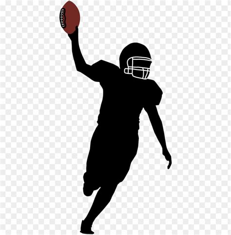 American Football Player Silhouette PNG Transparent With Clear ...