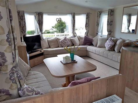 Caravan with sea views of Devon Cliffs Holiday Park