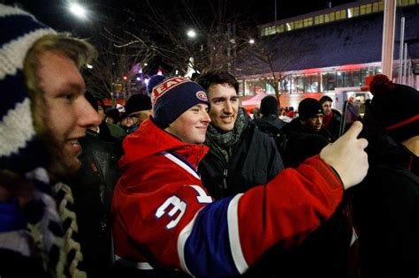 Prime Minister Justin Trudeau and son Xavier Trudeau attend the NHL 100 Classic at TD Place ...