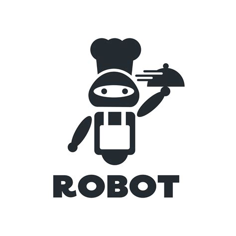 Restaurant waiter robot Robot character Technology chef fast food cafe ...