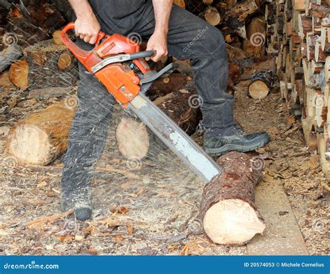 Cutting Firewood Stock Photos - Image: 20574053