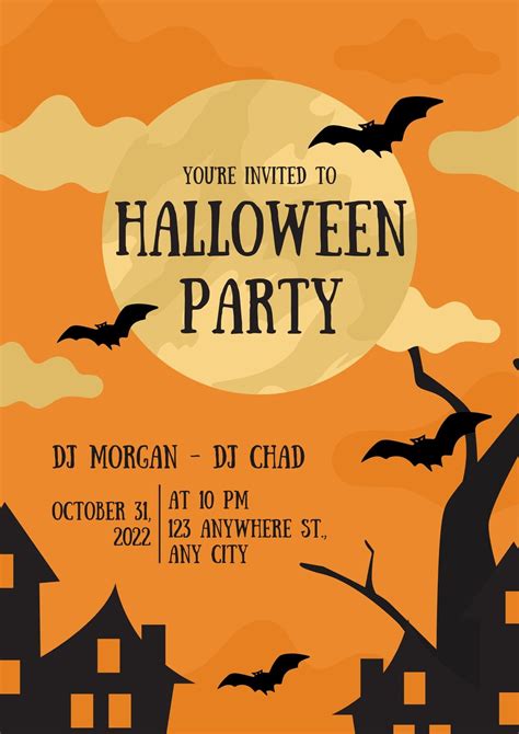 Halloween Party Poster Template