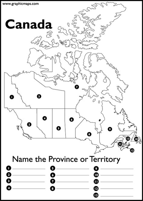 Canada Map Fill In The Blank - Darice Fleurette