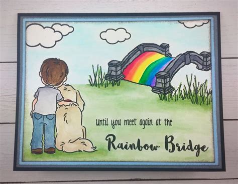 Rainbow Bridge Card Dog Sympathy Card Pet Sympathy dog - Etsy | Dog sympathy card, Sympathy ...