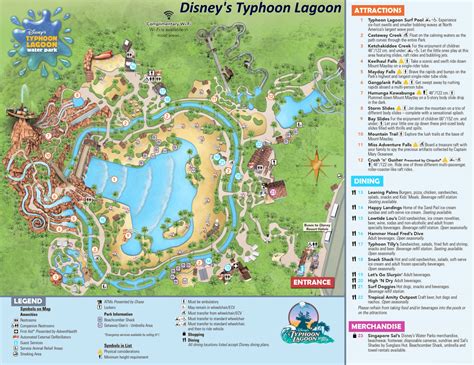 Disney's Typhoon Lagoon Map - Orlando - Ontheworldmap.com