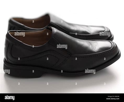 men's black business shoes Stock Photo - Alamy