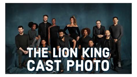 The Lion King Cast Photo Released by Disney